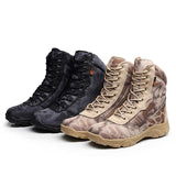 Men Military Desing Waterproof Boots